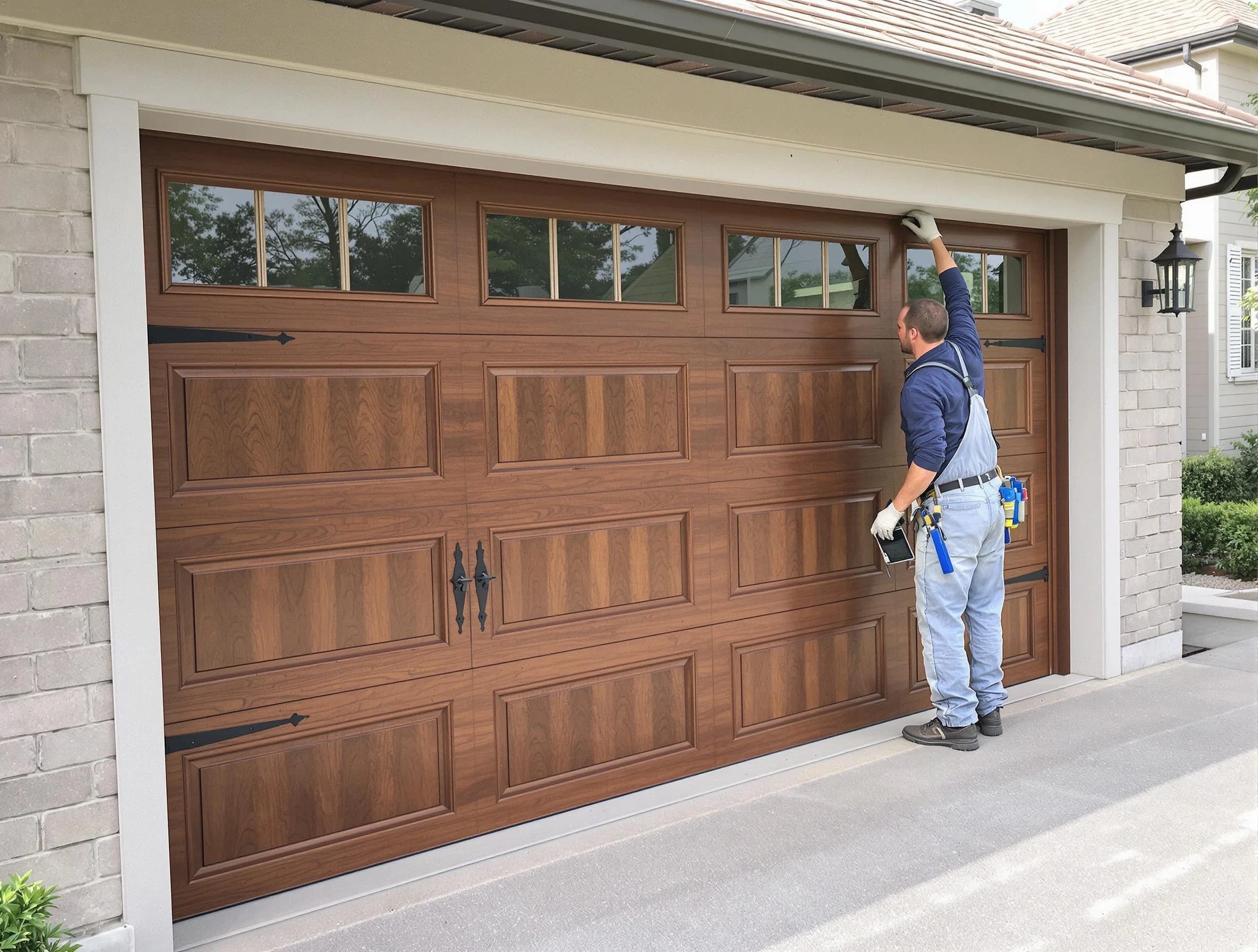 Custom garage door showcase by New River Garage Door Repair in New River