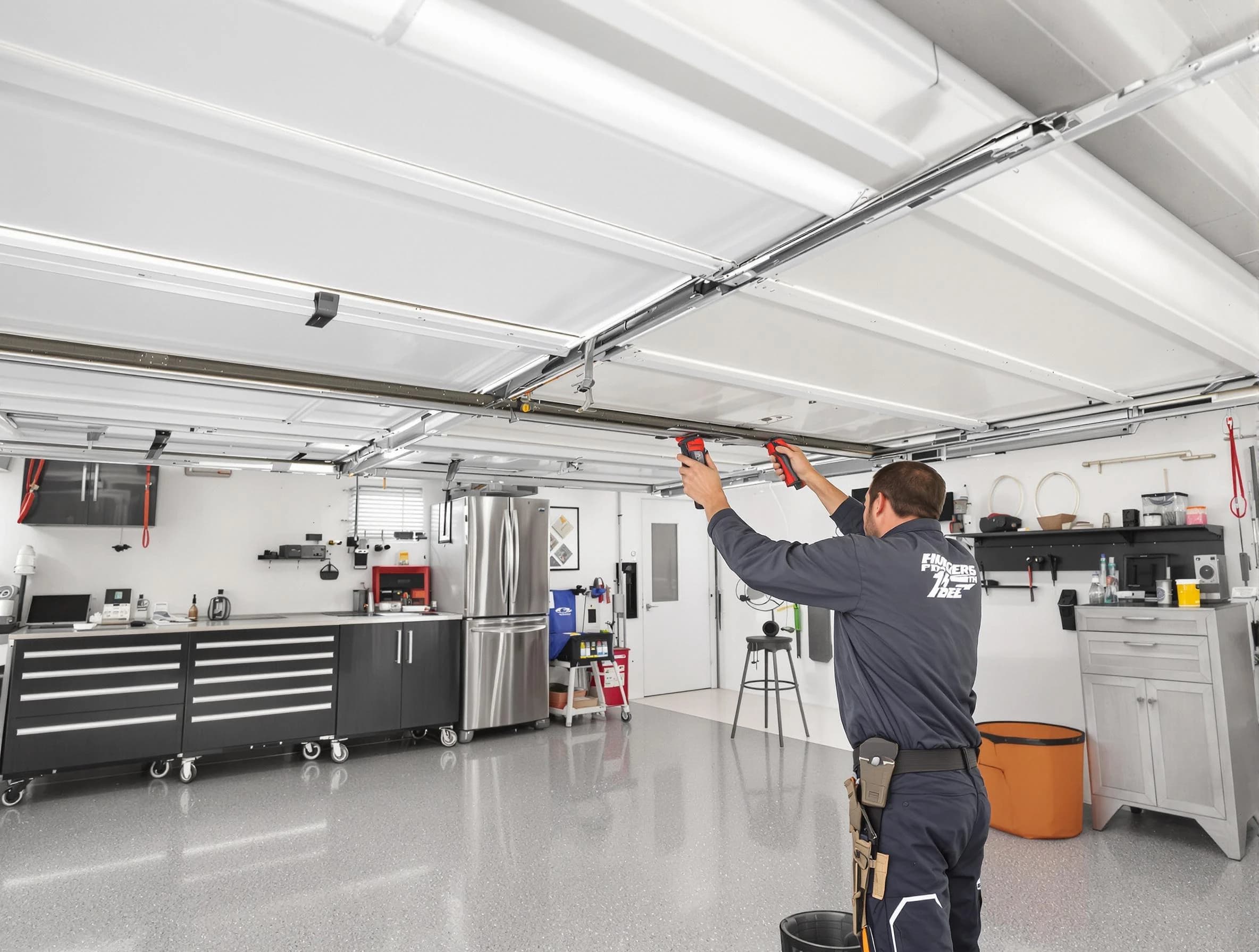 Overhead garage door repair service by New River Garage Door Repair in New River