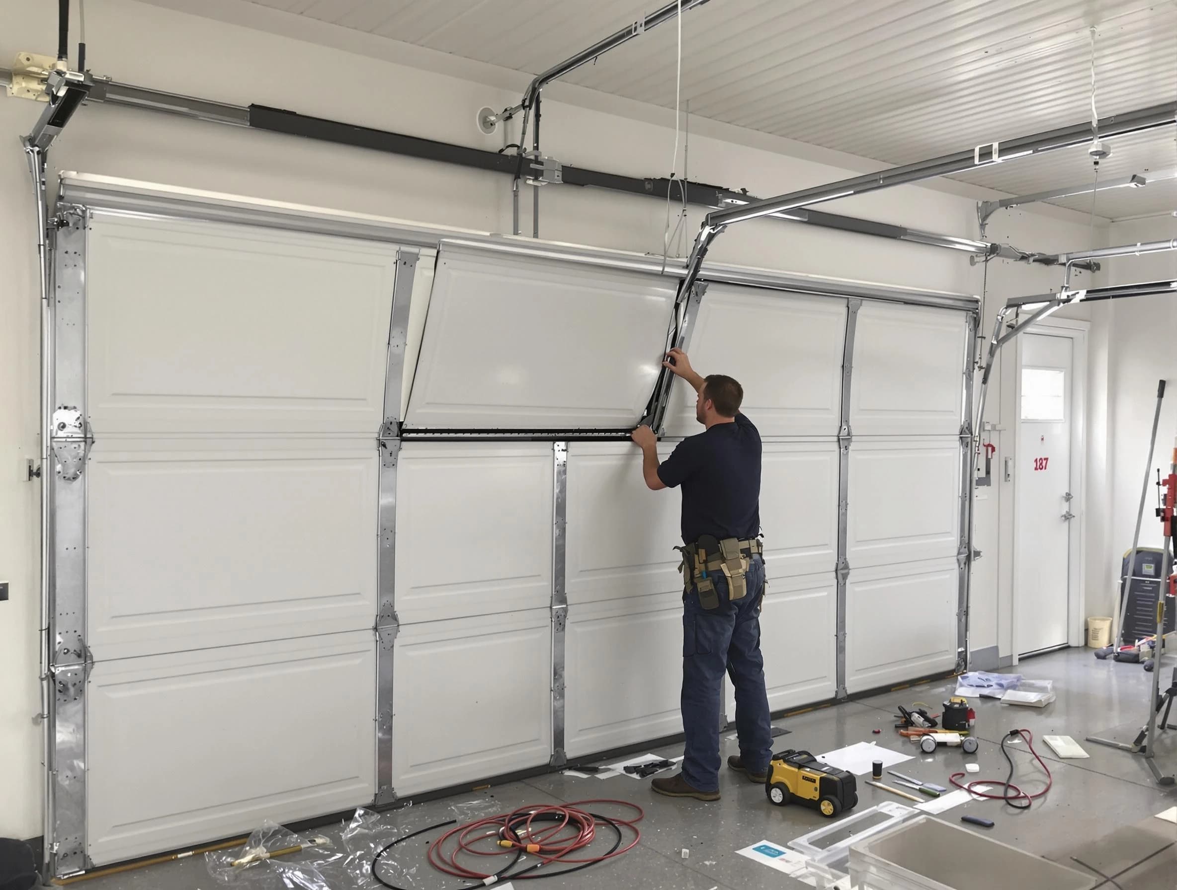 Garage Door Section Replacement in New River