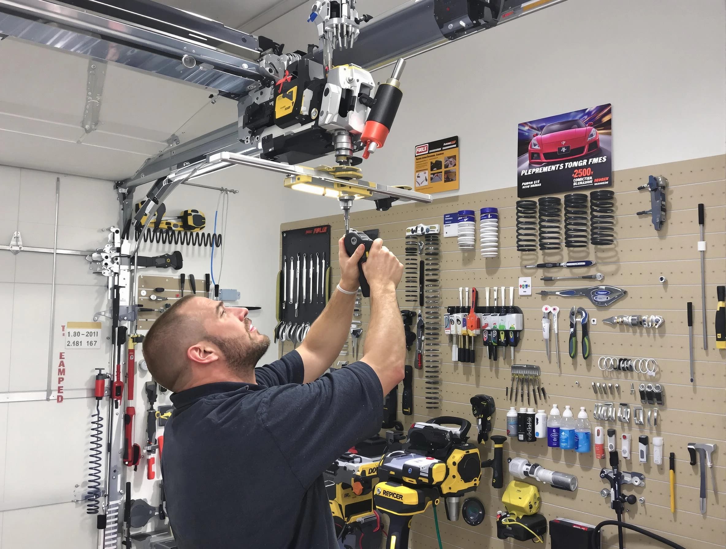 Garage Door Spring Repair in New River